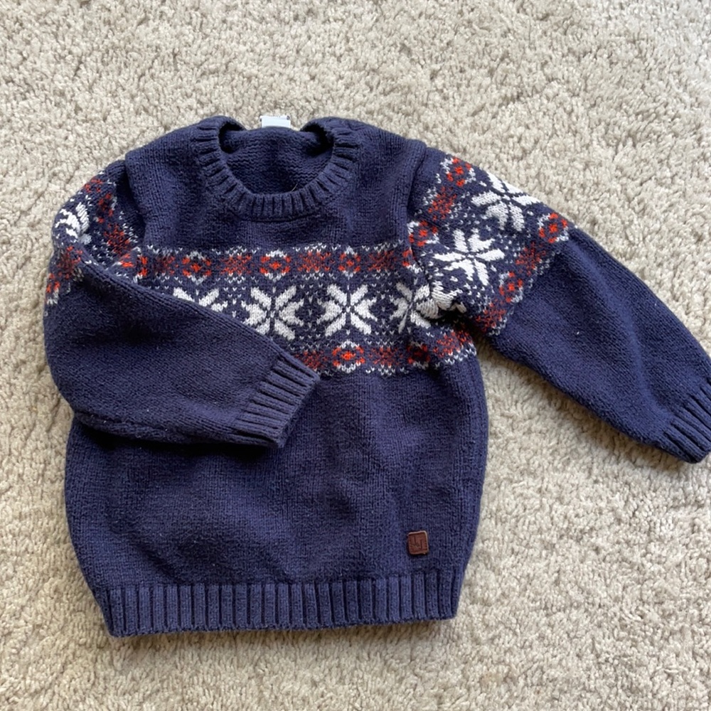 Janie and Jack Fair Isle Sweater